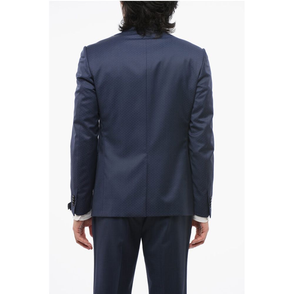 Corneliani Dotted CERIMONIA ACADEMY Suit with Peak Lapel - Image 5