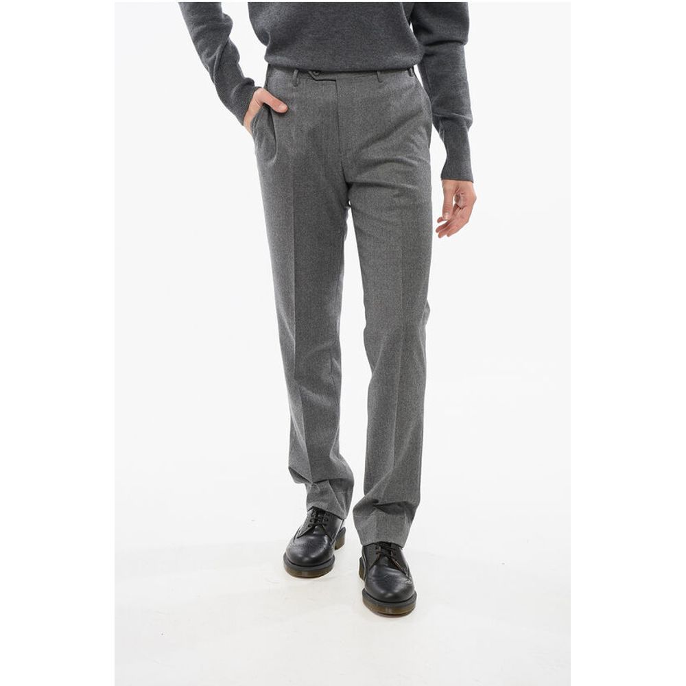 Corneliani Regular Fit LEADER Wool Pants