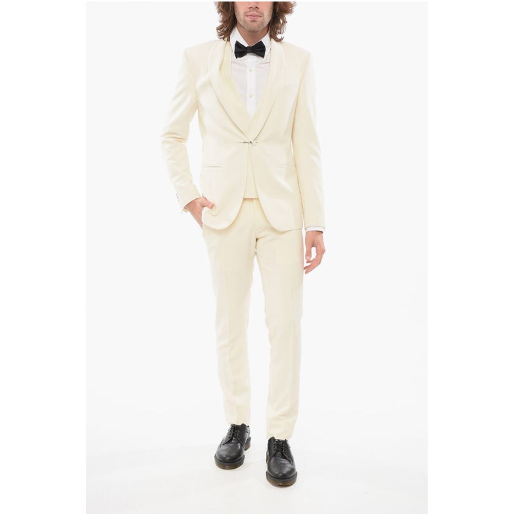 Corneliani CODE Virgin Wool 3 Piece Suit With Shawl Lapel