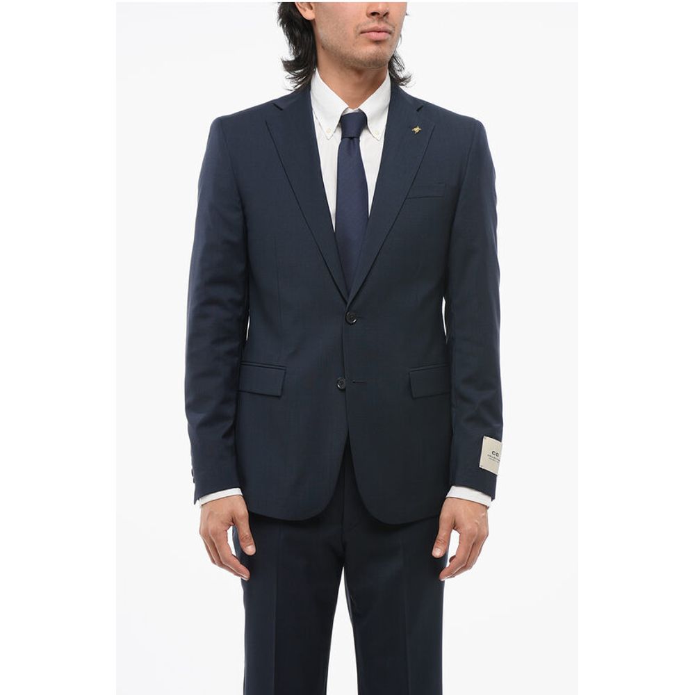 Corneliani CC COLLECTION Virgin Wool REFINED Suit with Micro Houndstoot - Image 2