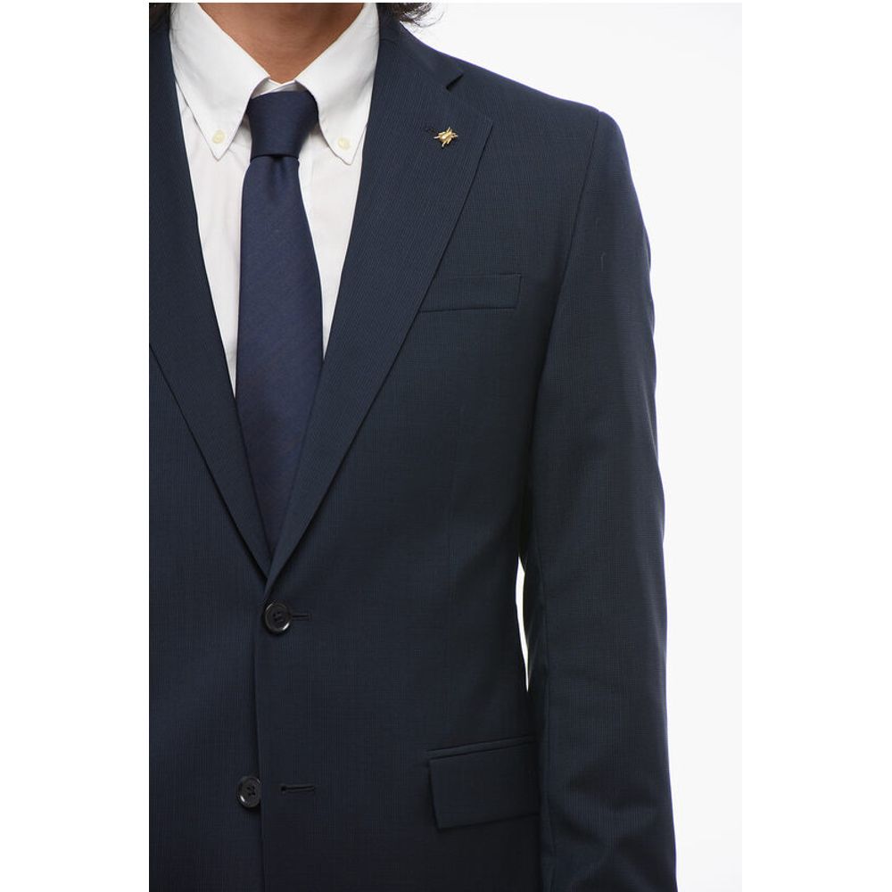 Corneliani CC COLLECTION Virgin Wool REFINED Suit with Micro Houndstoot - Image 3