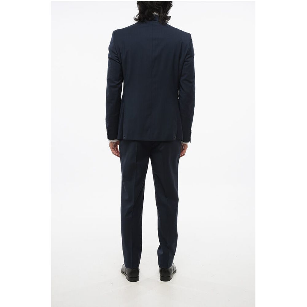 Corneliani CC COLLECTION Virgin Wool REFINED Suit with Micro Houndstoot - Image 4
