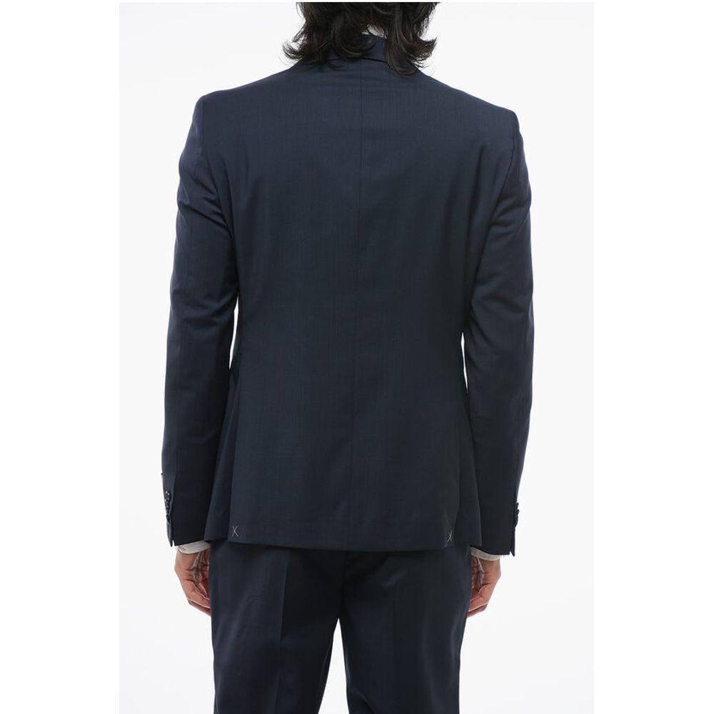 Corneliani CC COLLECTION Virgin Wool REFINED Suit with Micro Houndstoot - Image 5