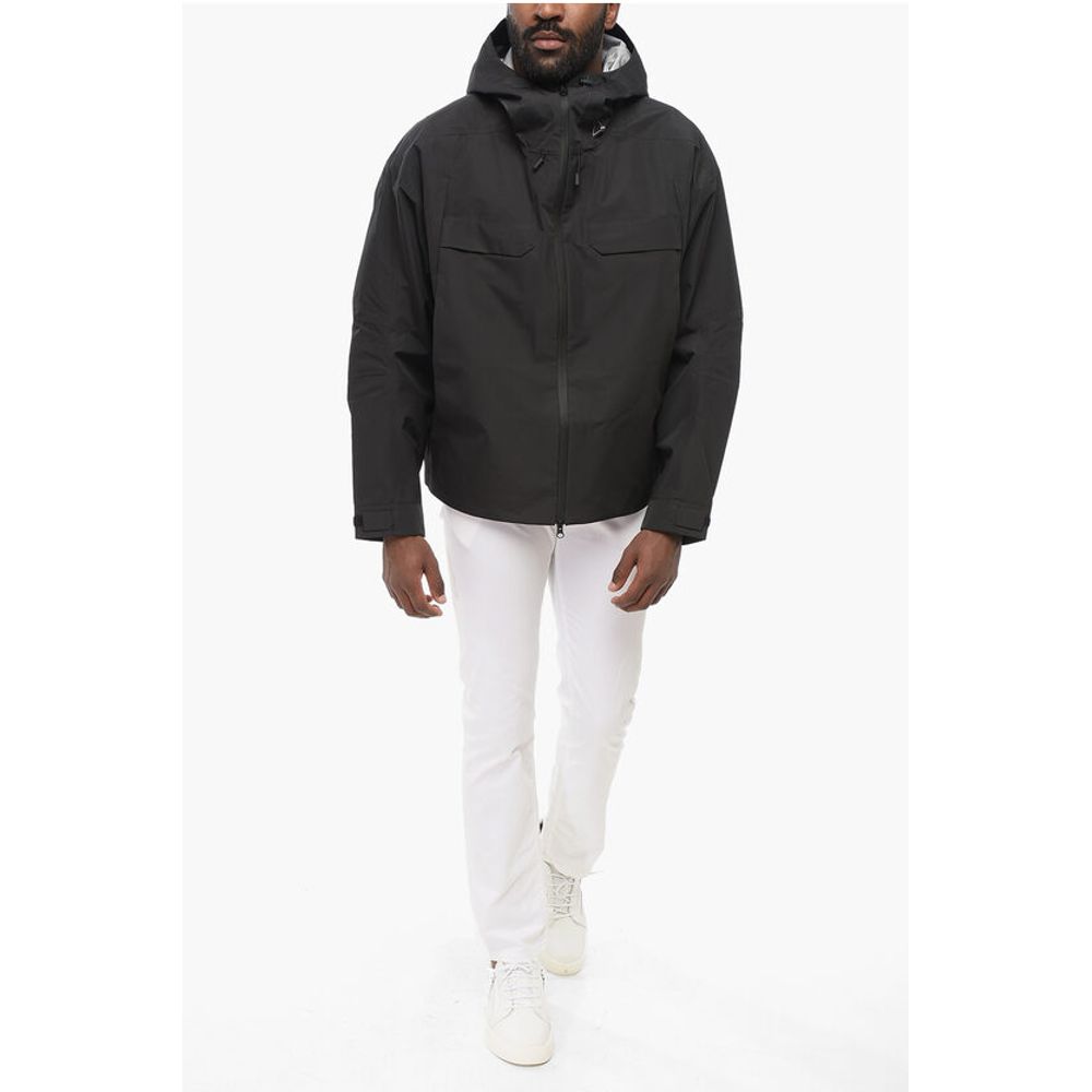 ROA Multi-Pocket Nylon Windbreaker Jacket with Hood - Image 4