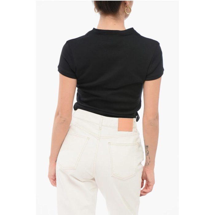 Coperni Cropped Fit T-Shirt with Wrap Design - Image 2