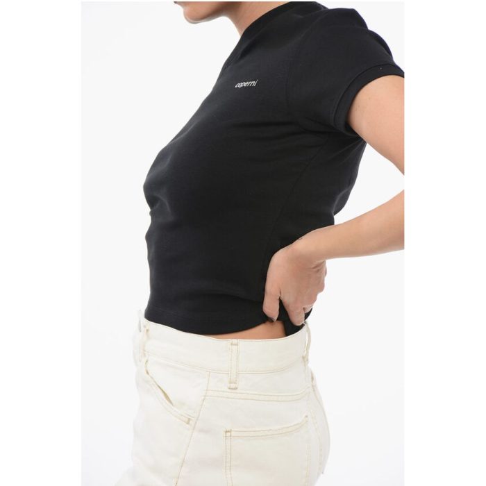 Coperni Cropped Fit T-Shirt with Wrap Design - Image 3