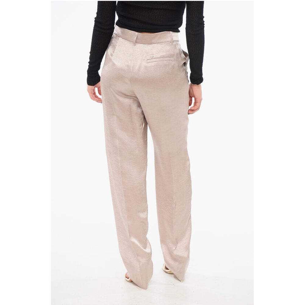 Krizia Satin Pleated Pants - Image 2