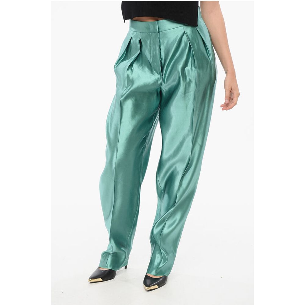 Armani Linen and Silk Blended Pants with Pleats