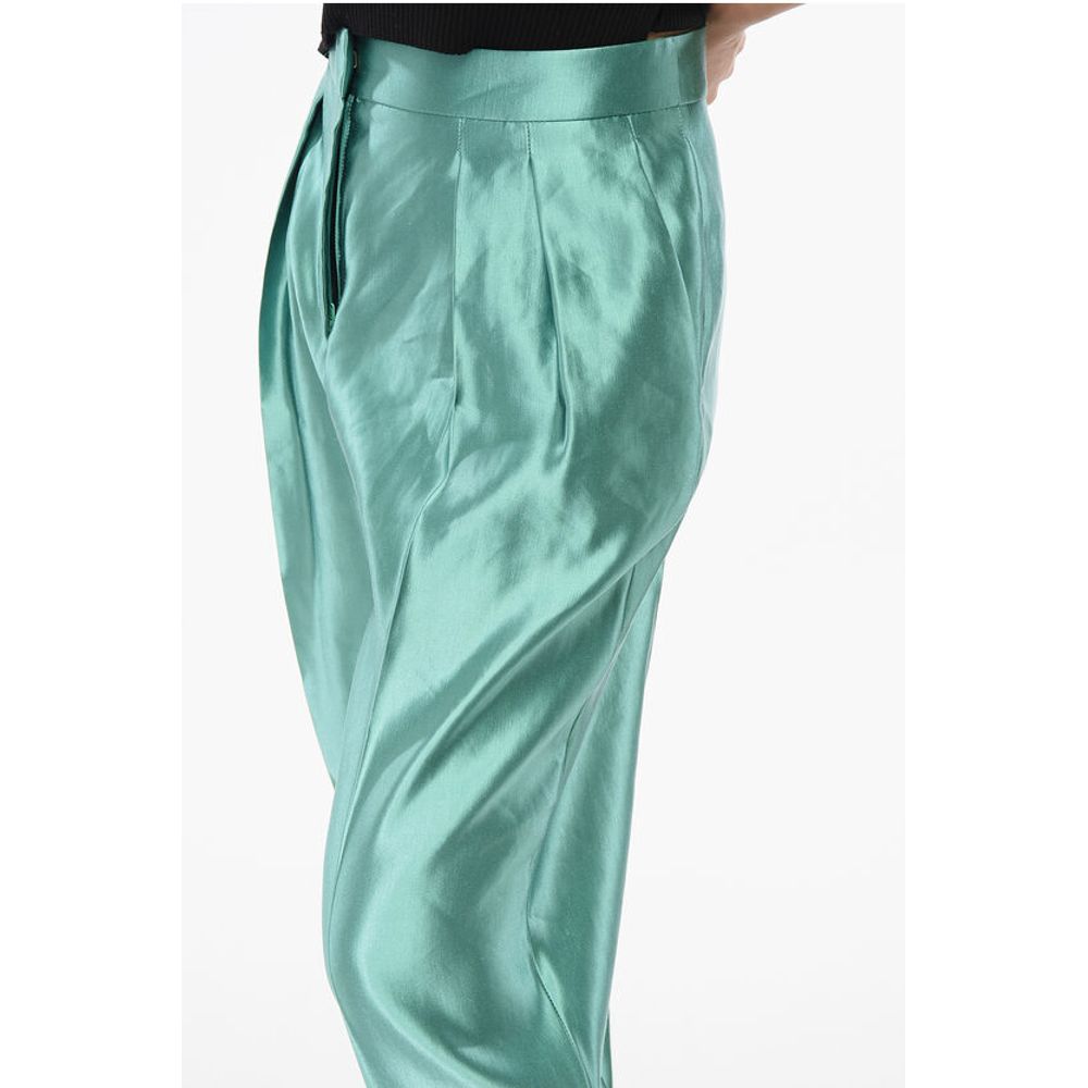 Armani Linen and Silk Blended Pants with Pleats - Image 3
