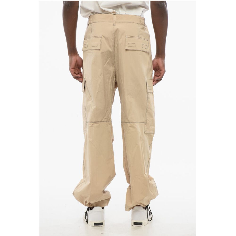 Dsquared² Stretch Cotton CONTRAST Cargo Pants with Visible Stitchings - Image 4