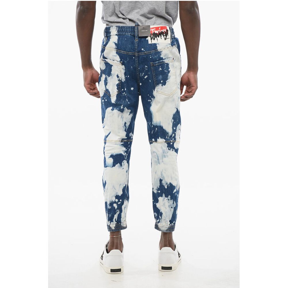 Dsquared² Tie Dye Combat Fit Denims with Elastic Cuffs - Image 2