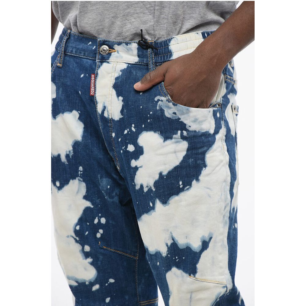 Dsquared² Tie Dye Combat Fit Denims with Elastic Cuffs - Image 3