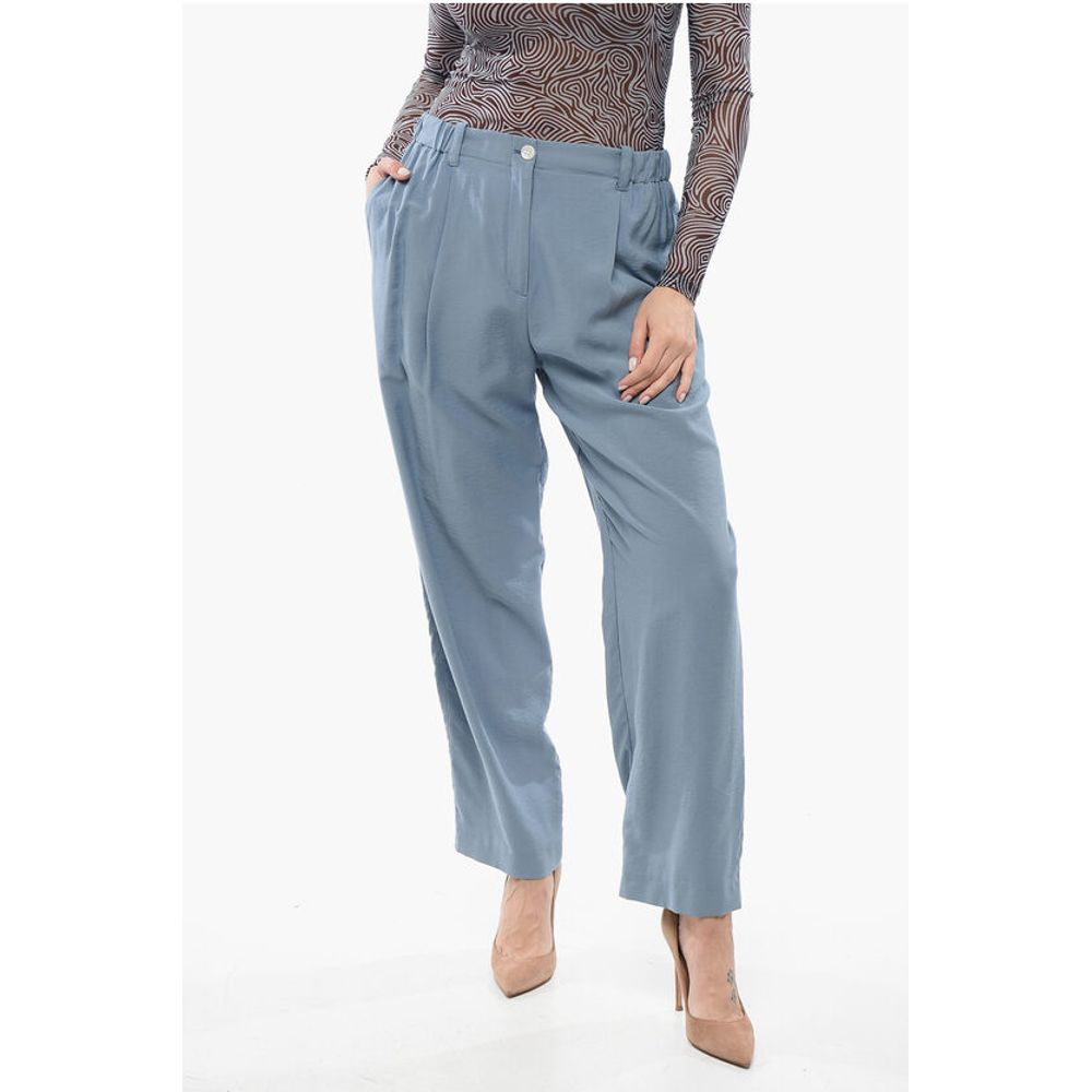 Kenzo High-waisted Pants with Pleated Detailing