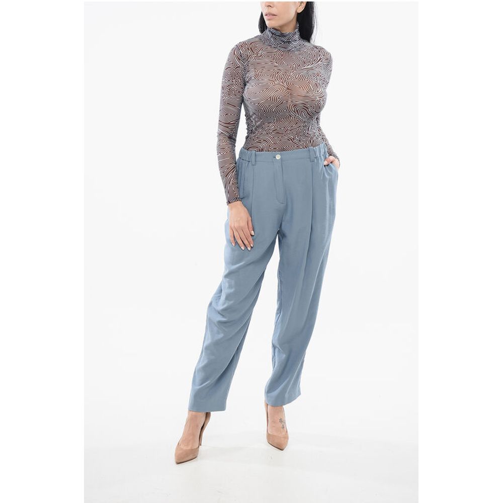 Kenzo High-waisted Pants with Pleated Detailing - Image 4