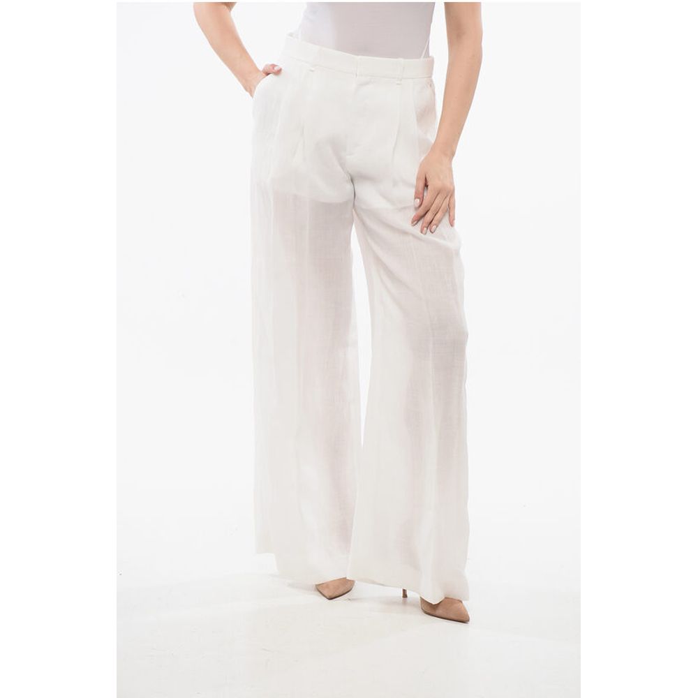 Chloé Ramie Wide Leg Pants