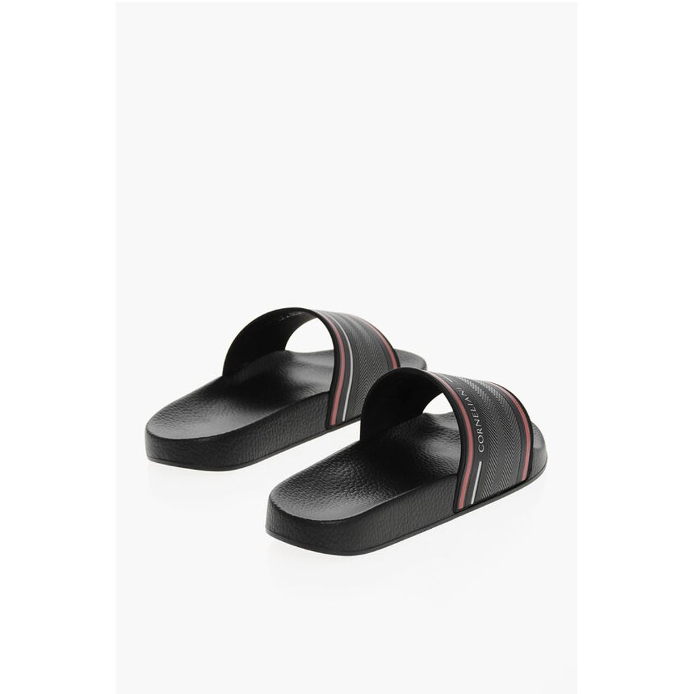 Corneliani Logoed Rubber Slides - Image 2