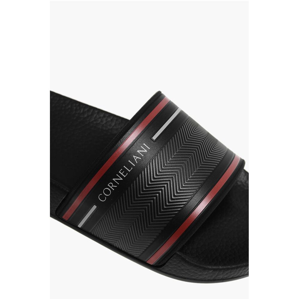 Corneliani Logoed Rubber Slides - Image 4