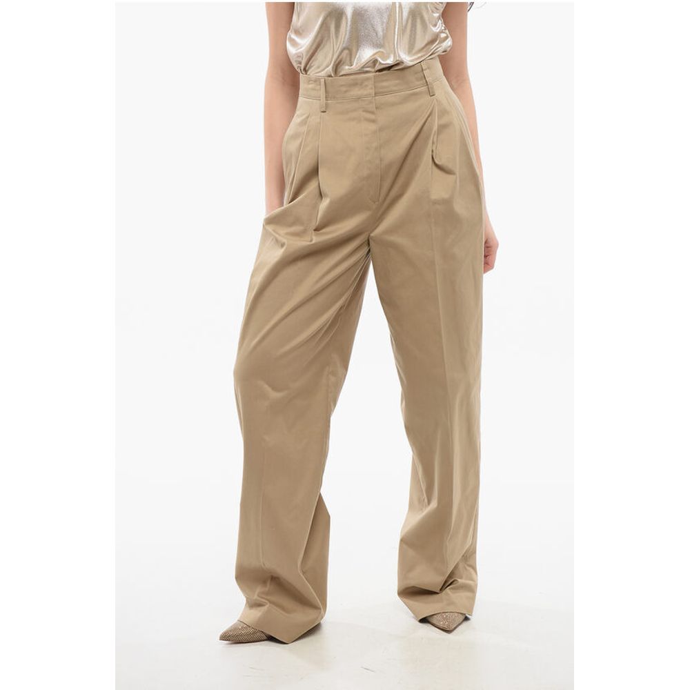 Prada Pleated High-waisted Pants