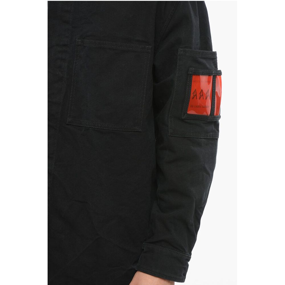 44 Label Group Multipocketed Denim Jacket with Snap Buttons - Image 3