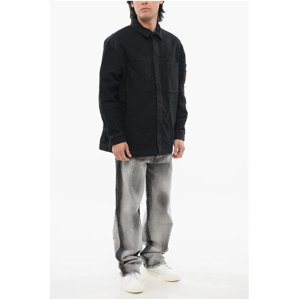 44 Label Group Multipocketed Denim Jacket with Snap Buttons - Image 4