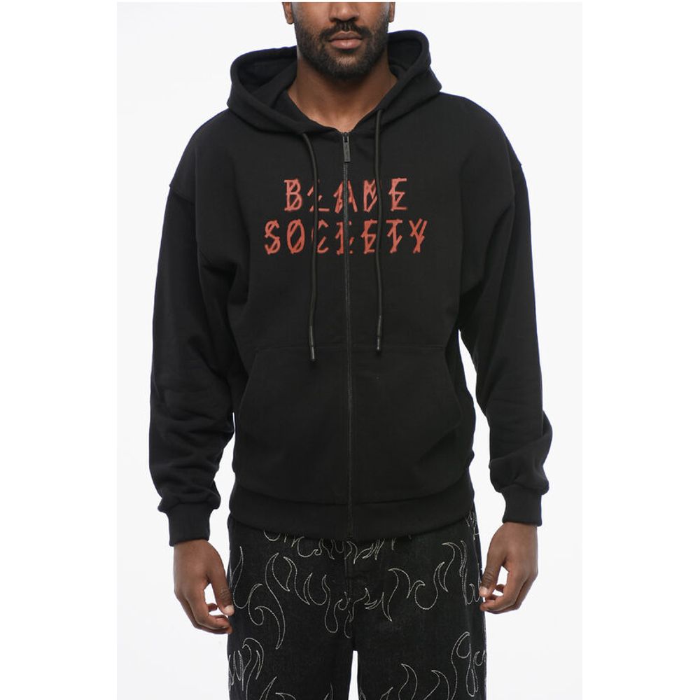 44 Label Group Printed Brushed Cotton BLAME SOCIETY Sweatshirt