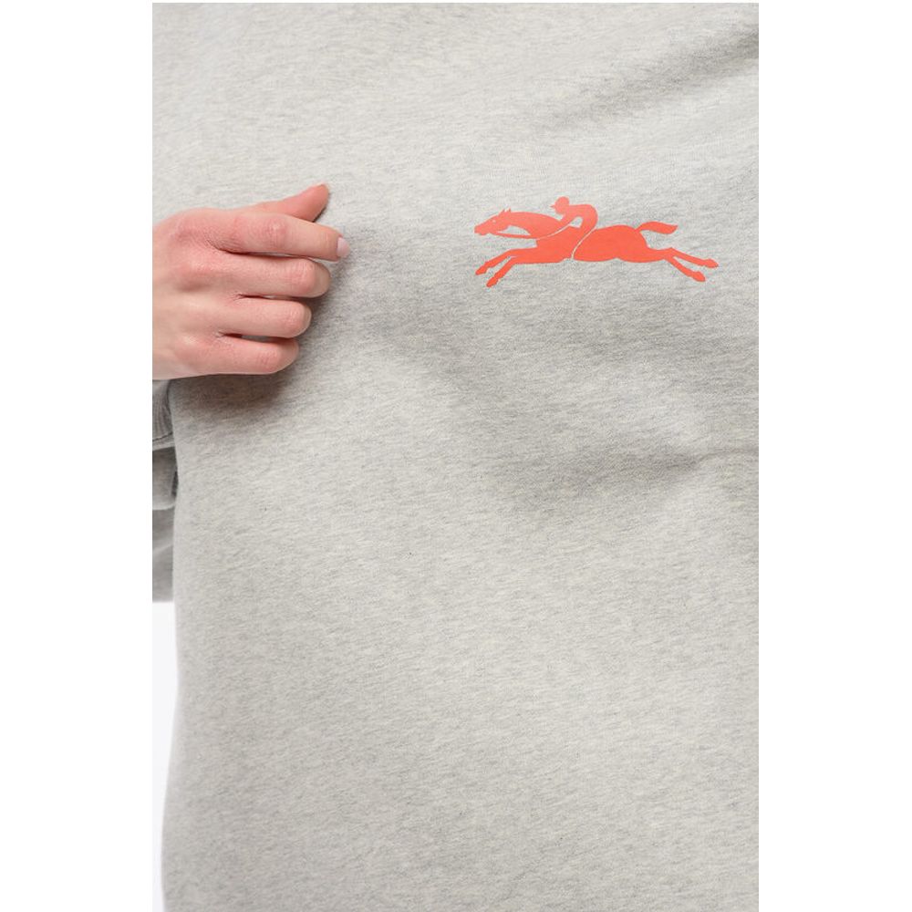 Longchamp ROBERT INDIANA Fleeced-Cotton Crew-Neck Sweatshirt with Maxi - Image 3