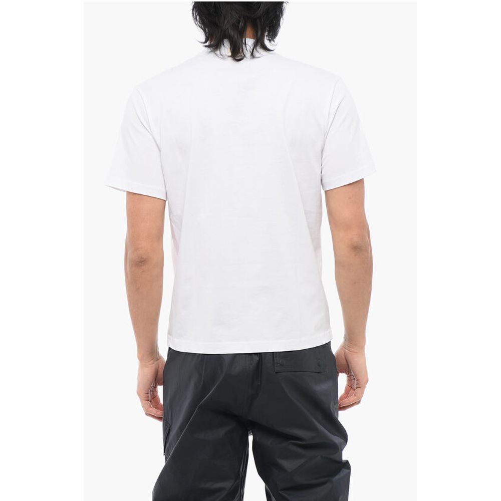 SUNNEI Solid Color HEAD OF FASHION Crew-neck T-Shirt with Contrasti - Image 2