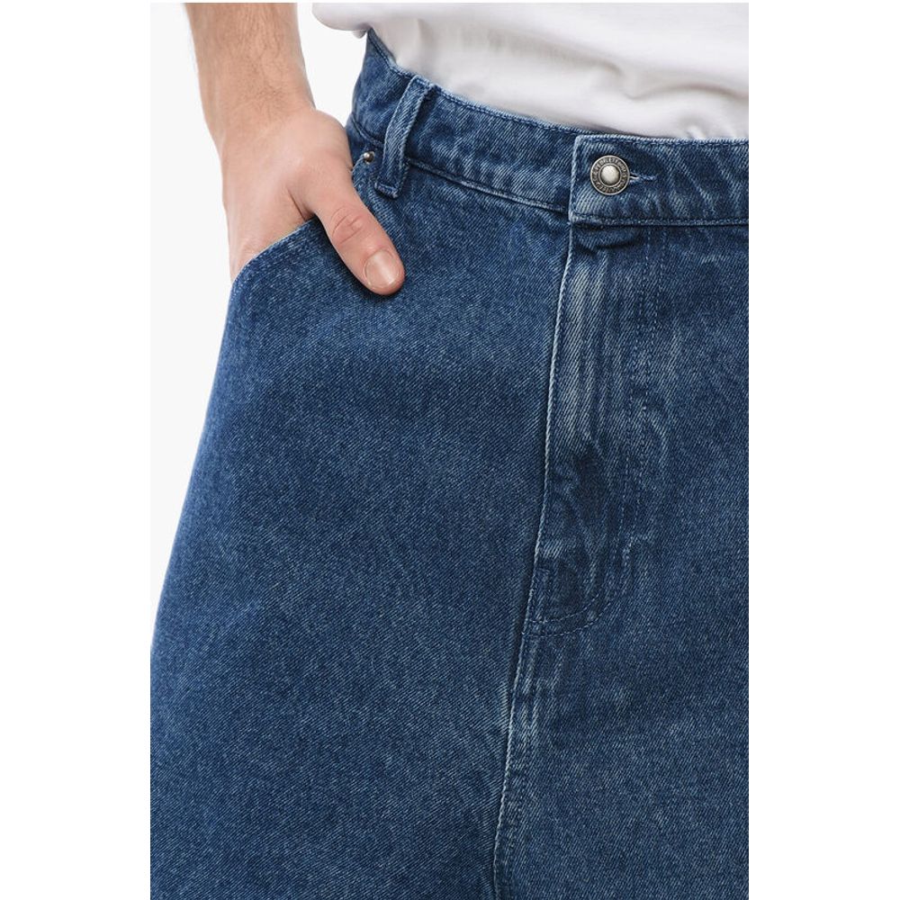 Sky High Farm Baggy Fit Shorts with Logoed Button - Image 2