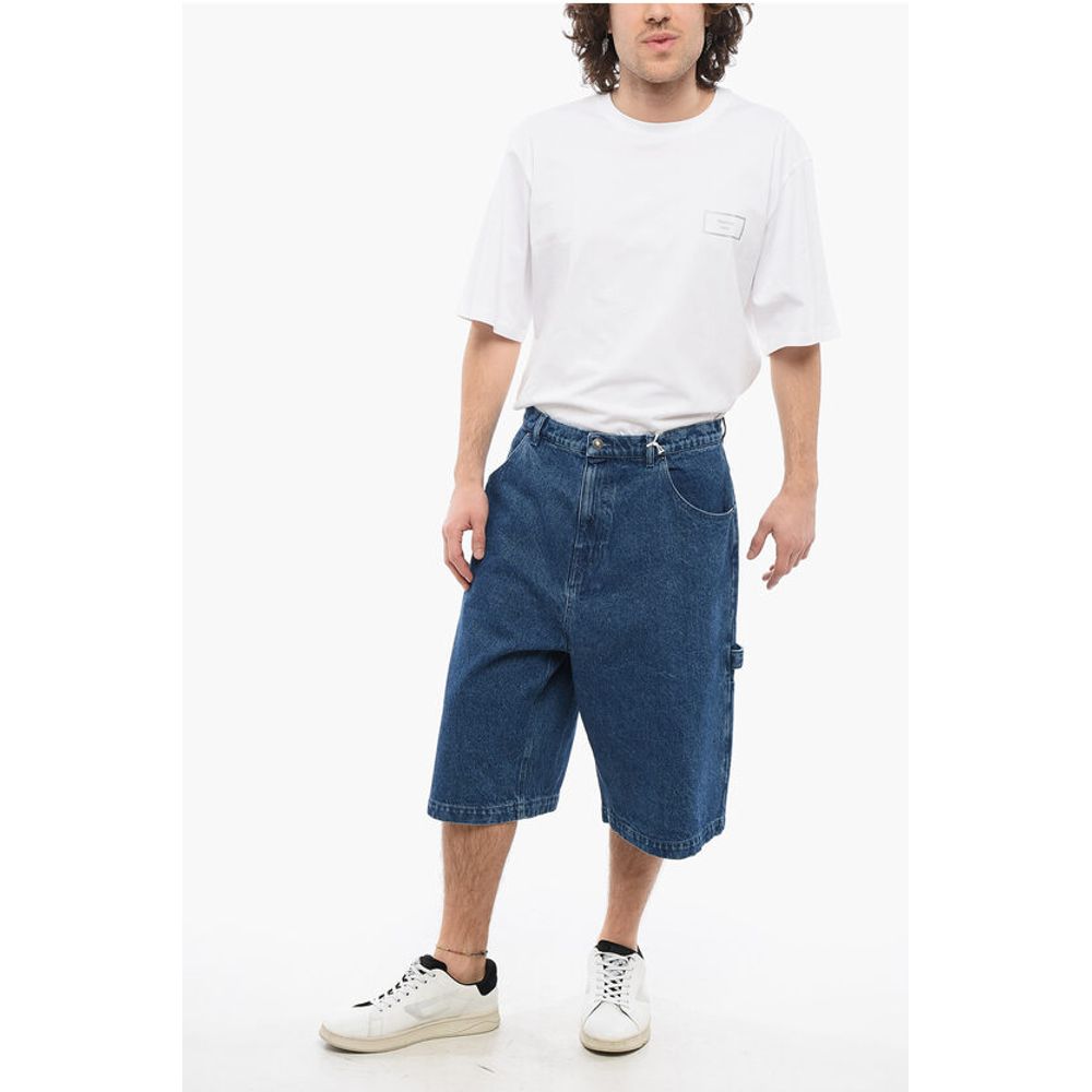 Sky High Farm Baggy Fit Shorts with Logoed Button - Image 3