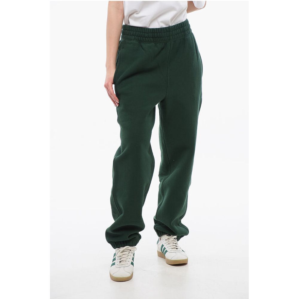 Burberry Fleeced Cotton Sweatpants with Cuffs