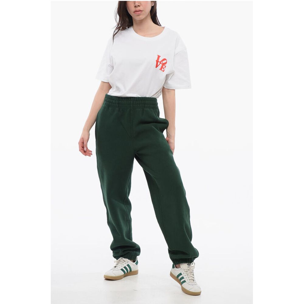 Burberry Fleeced Cotton Sweatpants with Cuffs - Image 4