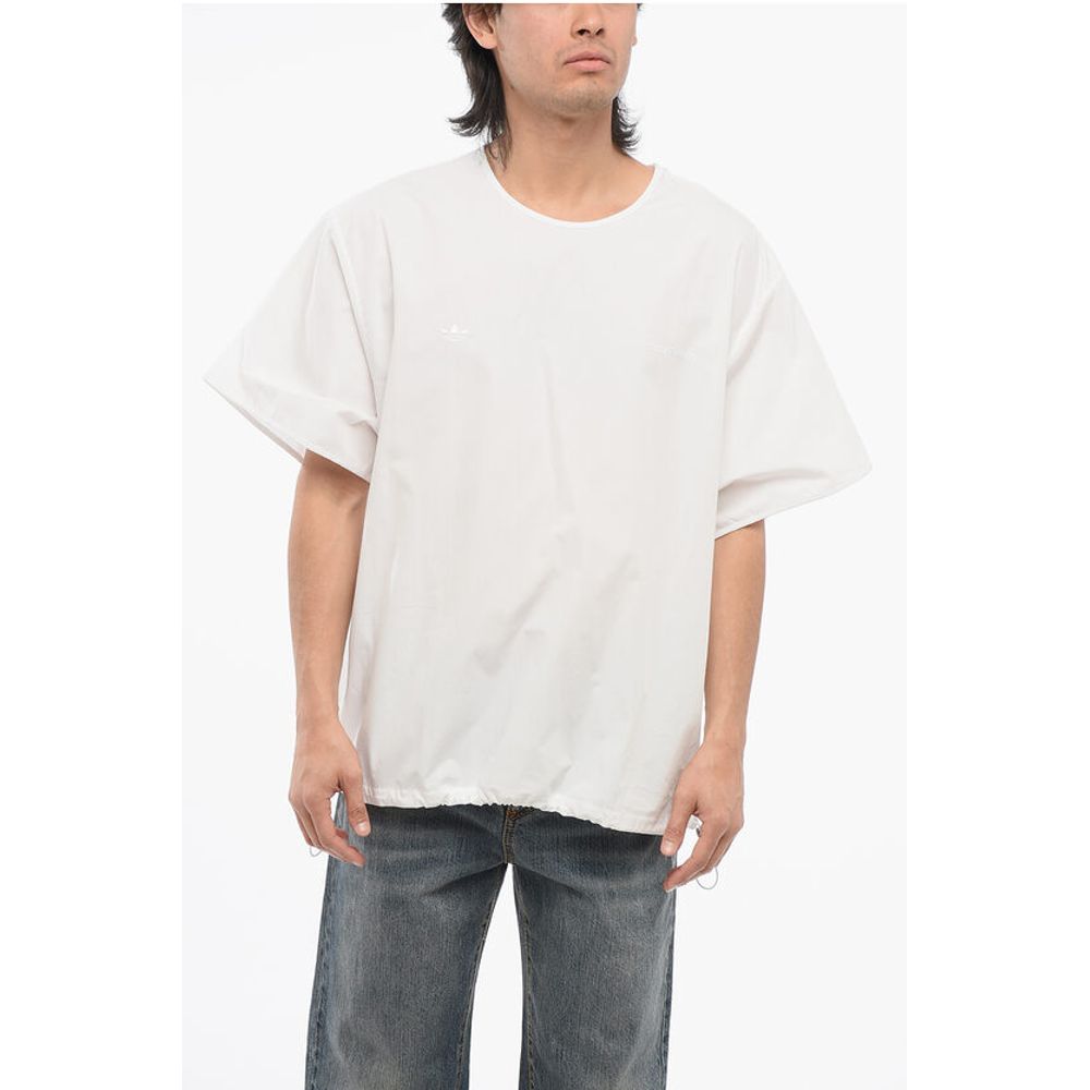 Adidas WALES BONNER Cotton Poplin Shirt with Drawstring Hem