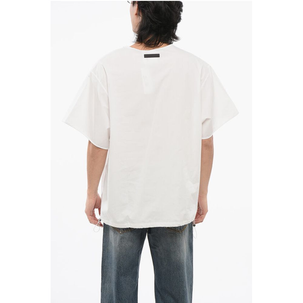 Adidas WALES BONNER Cotton Poplin Shirt with Drawstring Hem - Image 2