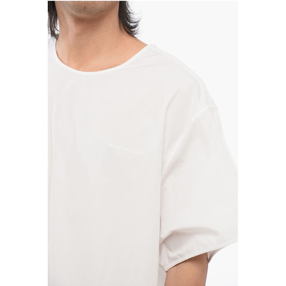 Adidas WALES BONNER Cotton Poplin Shirt with Drawstring Hem - Image 3