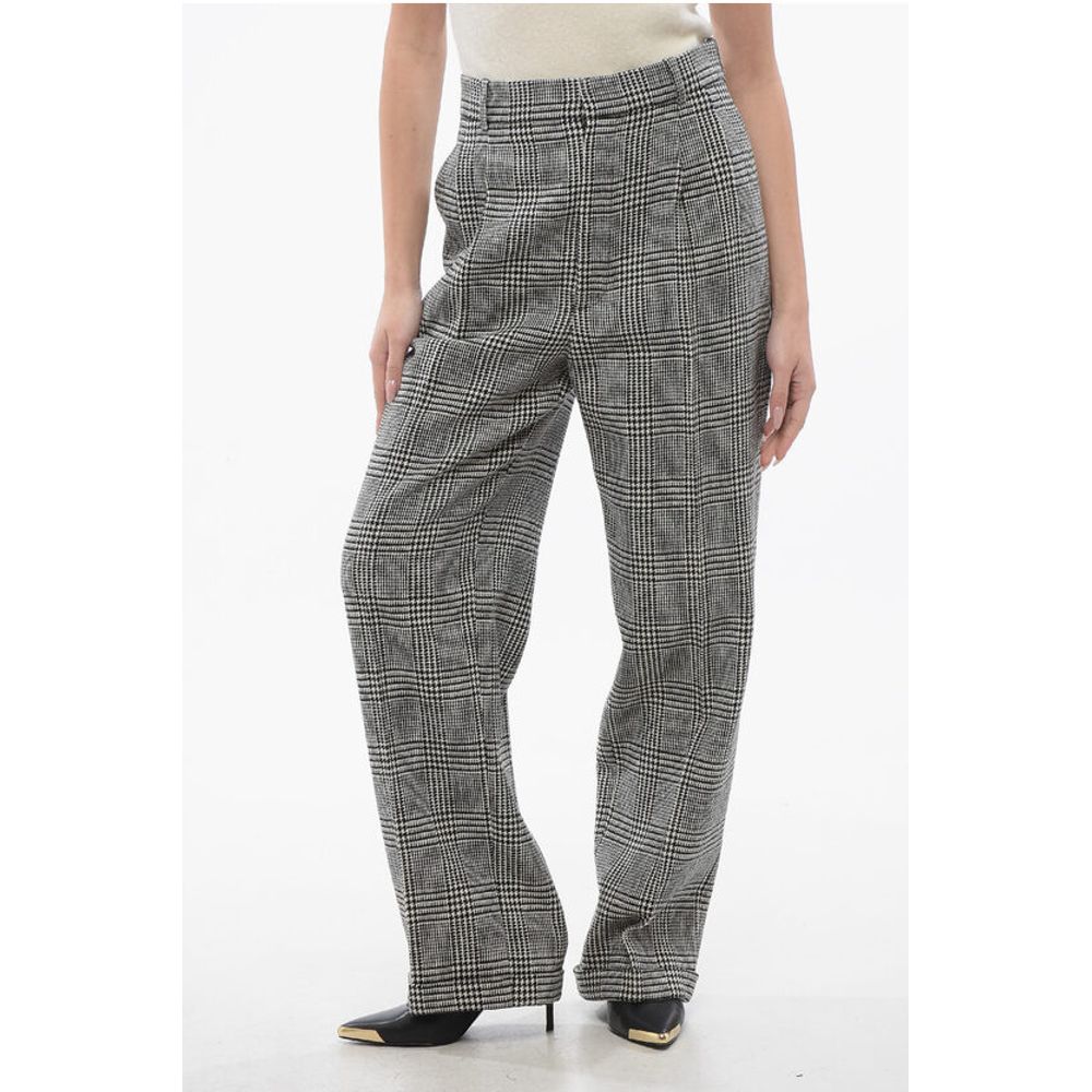 Dior Double-pleated Virgin Wool Pants with District Check Motif