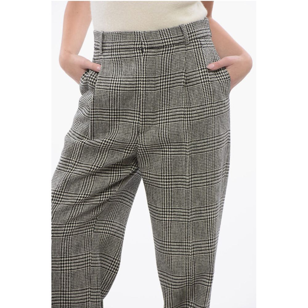 Dior Double-pleated Virgin Wool Pants with District Check Motif - Image 3