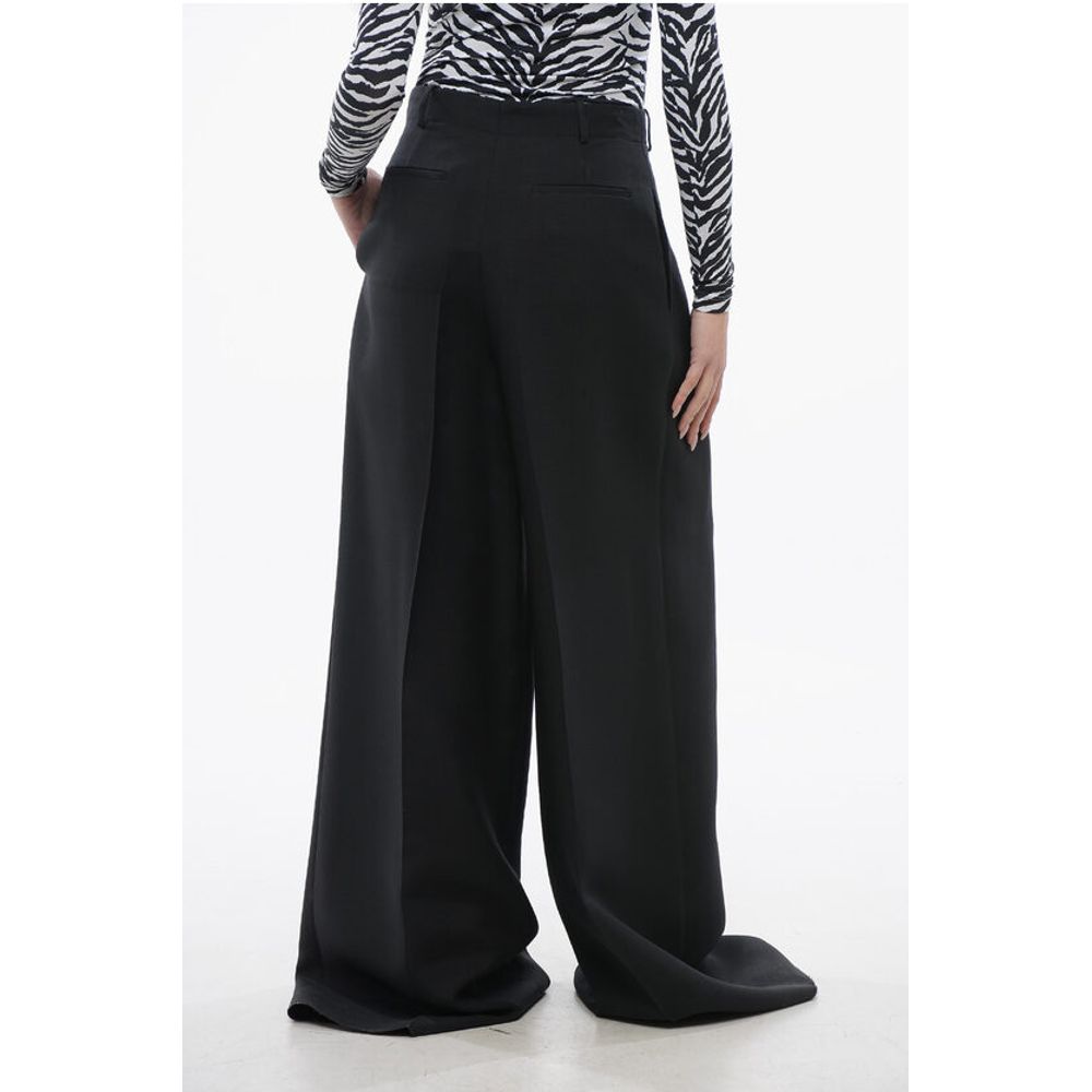 Dior Triple-pleated Palazzo Pants with Flush Pockets - Image 2