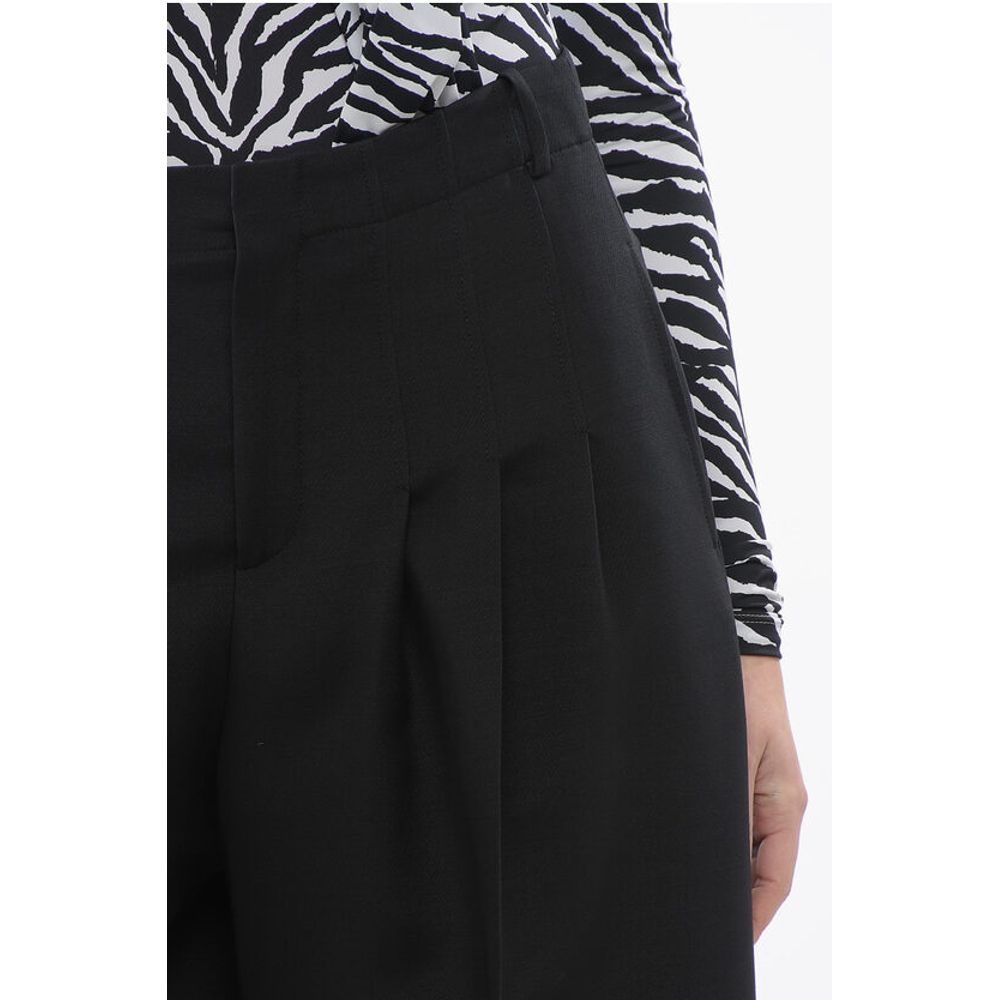 Dior Triple-pleated Palazzo Pants with Flush Pockets - Image 3