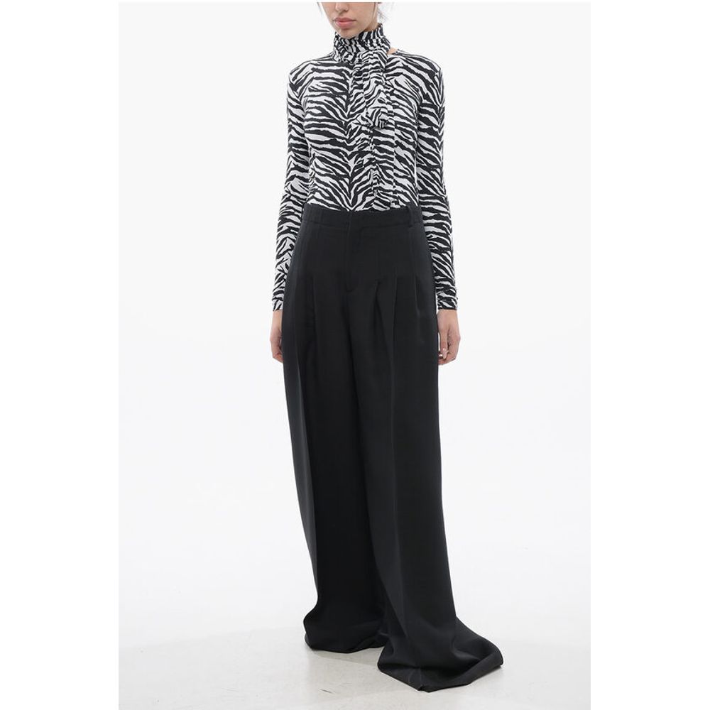 Dior Triple-pleated Palazzo Pants with Flush Pockets - Image 4