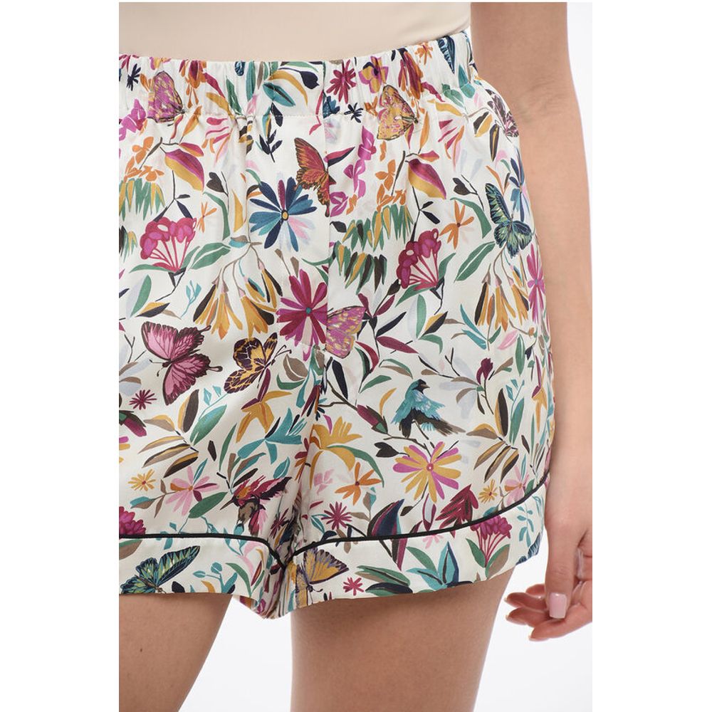 Dior Floral Patterned Silk Shorts - Image 3
