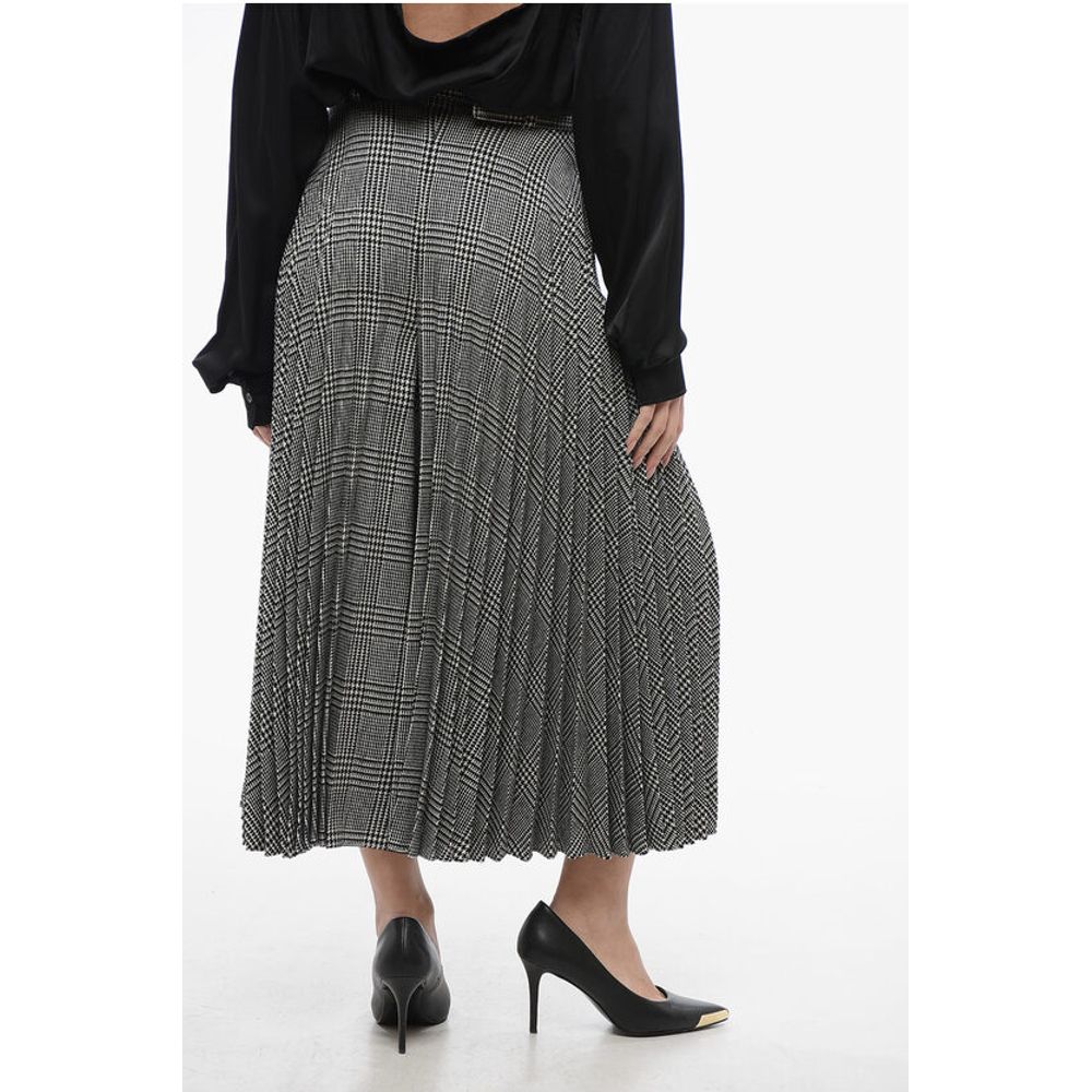 Dior Accordion Wool Blend Gaucho Pants with District Check Patter - Image 2