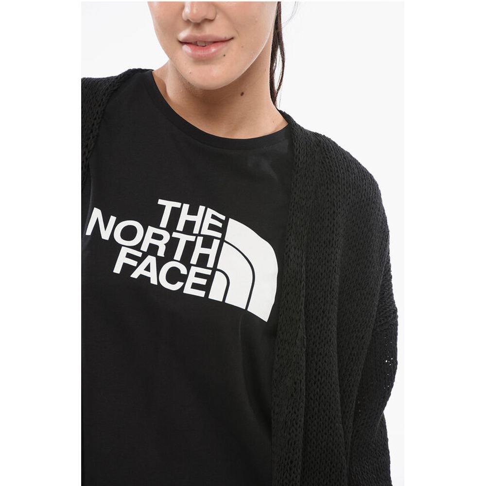 Roberto Collina Cotton Blend Open Front Cardigan with 3/4 Sleeves - Image 3