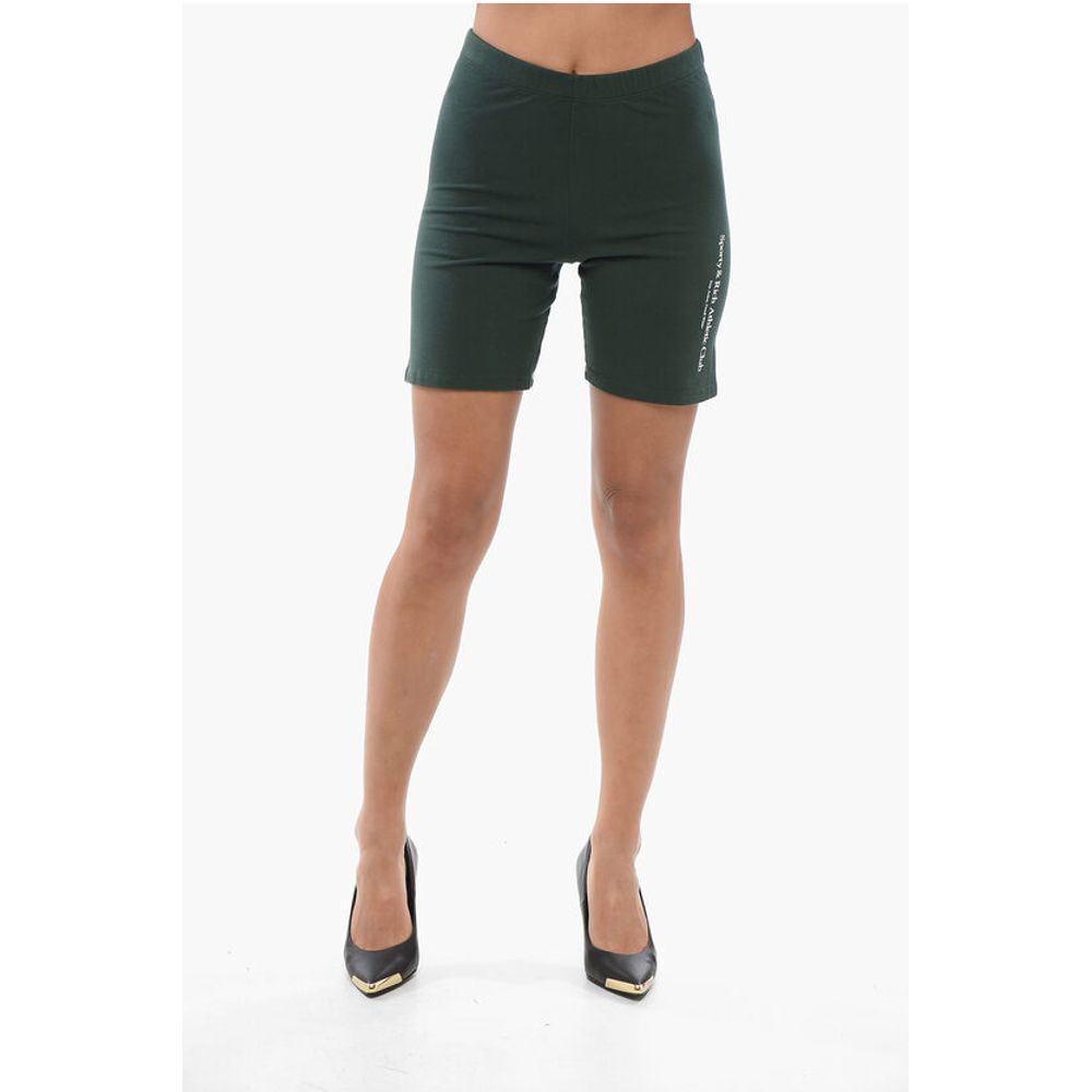 Sporty & Rich Cotton Shorts with Side Logo