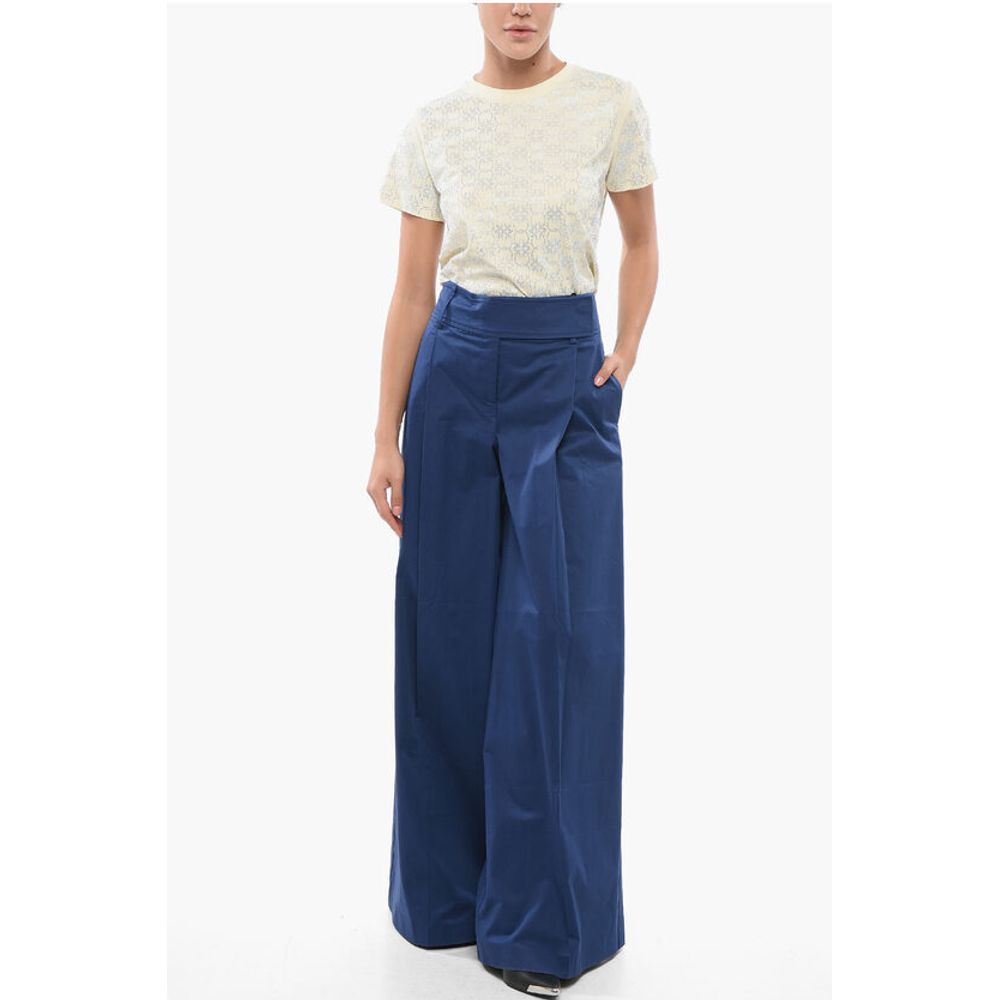 PINKO Single Pleated Palazzo Pants with Hidden Closure - Image 3