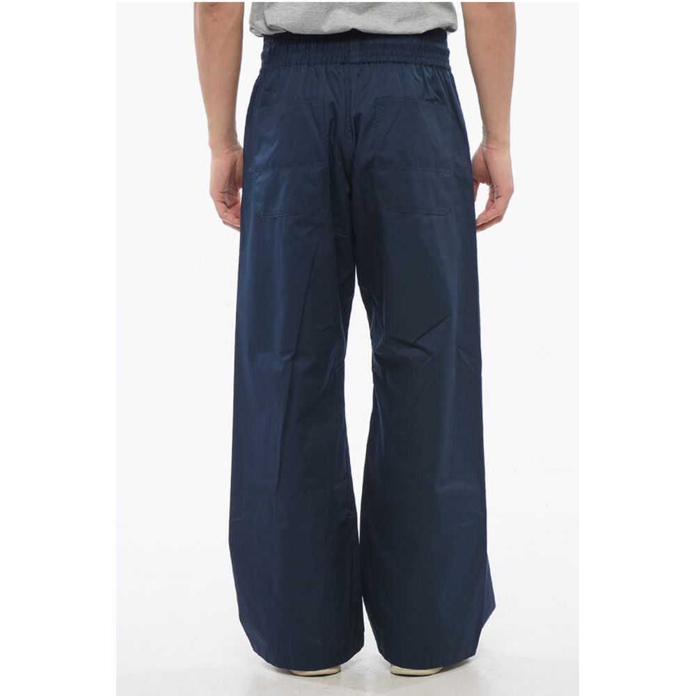 Viktor & Rolf Cotton Blend Wide Leg Pants with Drawstring - Image 2