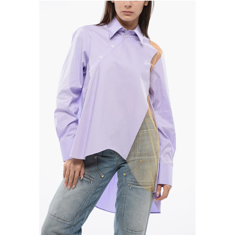 Viktor & Rolf Asymmetric FLOATING AWAY Shirt With Sheer Detail