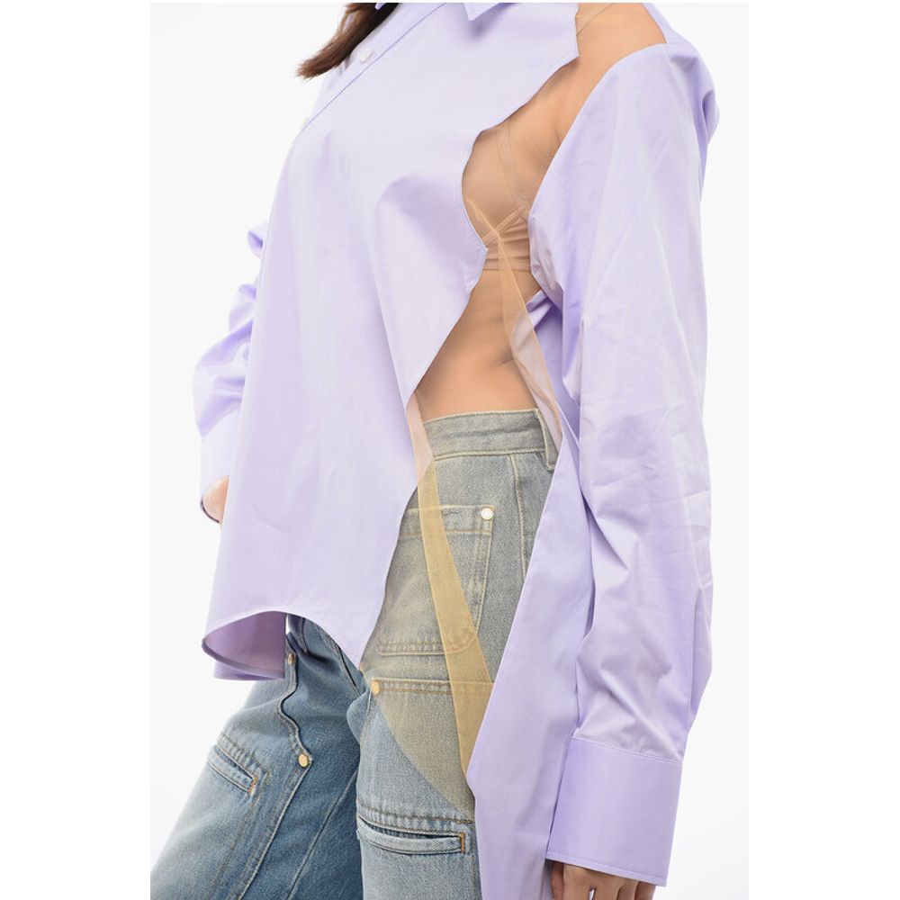 Viktor & Rolf Asymmetric FLOATING AWAY Shirt With Sheer Detail - Image 3