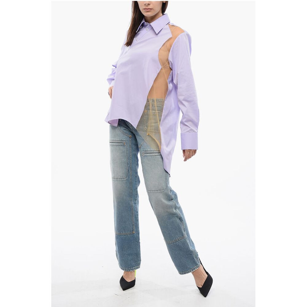 Viktor & Rolf Asymmetric FLOATING AWAY Shirt With Sheer Detail - Image 4