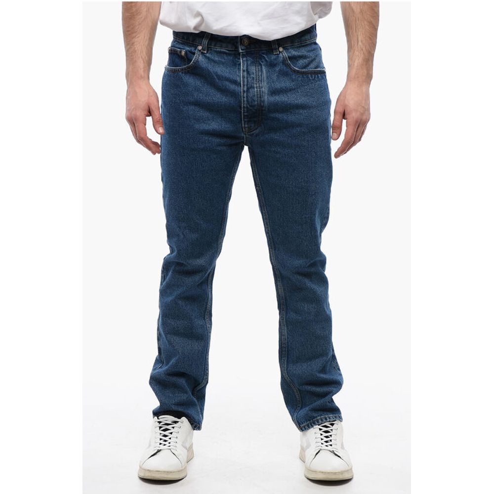 Palm Angels 5-Pocketed Slim Fit Denims with Belt Loops 18cm