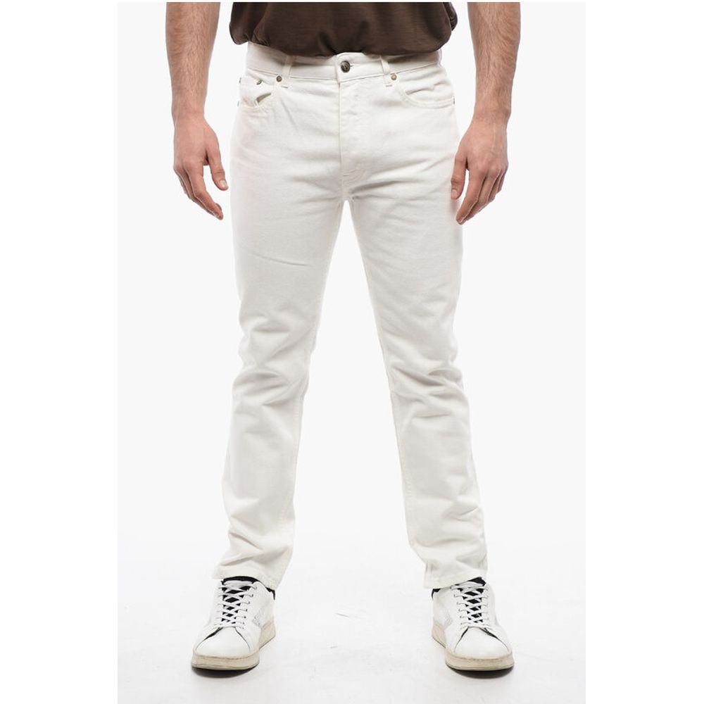 Palm Angels 5-Pocketed Slim Fit Denims with Belt Loops 18cm